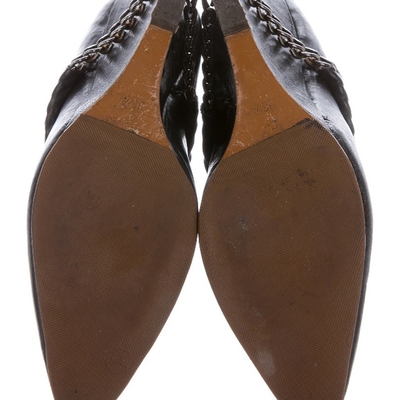 Givenchy black chain accent wedge boots - Picture 7 of 7